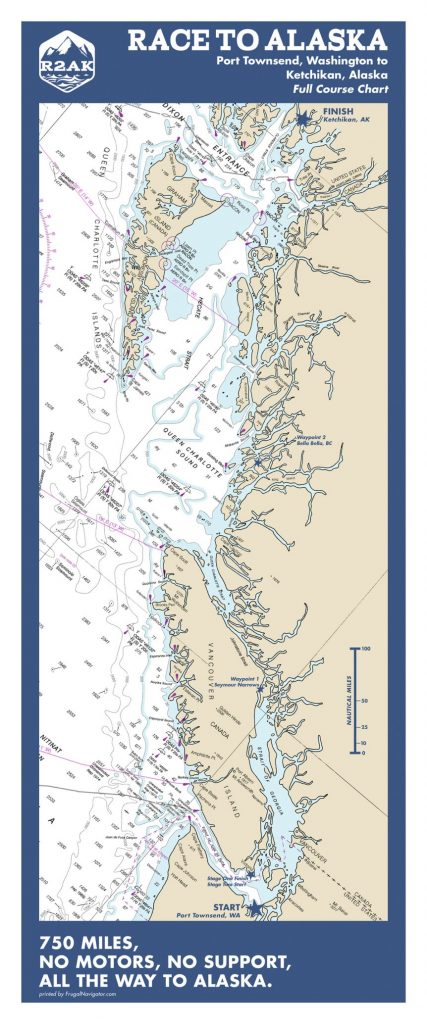 Race to Alaska map